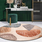 Mid Century Color-Blocking Rug Multi Colored Synthetics Rug Non-Slip Backing Machine Wash Pet Friendly Carpet for Home Decor Dark Coffee Clearhalo 'Area Rug' 'Rug' 2122011