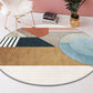 Mid Century Color-Blocking Rug Multi Colored Synthetics Rug Non-Slip Backing Machine Wash Pet Friendly Carpet for Home Decor Yellow Clearhalo 'Area Rug' 'Rug' 2122012