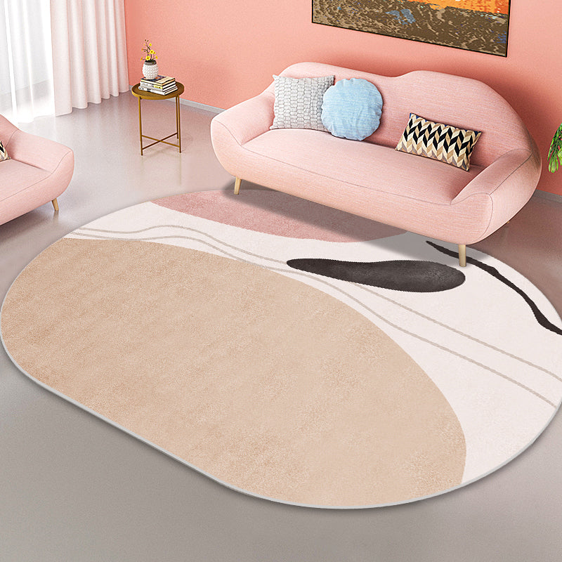 Classy Mid-Century Rug Multicolor Color-Block Pattern Rug Pet Friendly Machine Washable Non-Slip Rug for Bedroom Coffee Clearhalo 'Area Rug' 'Rug' 2122033