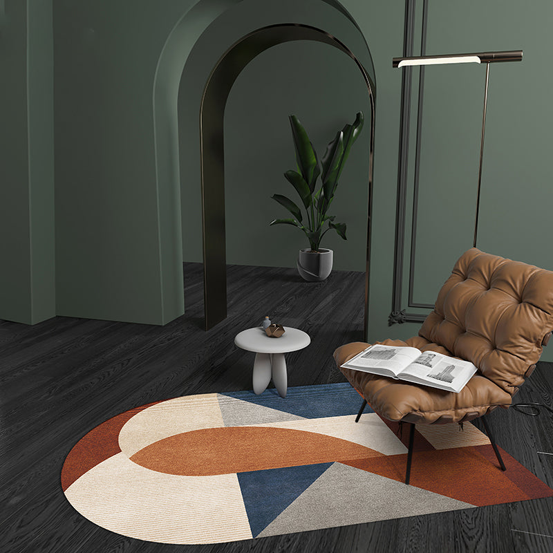 Decorative Multi Color Postmodern Rug Polypropylene Colorblock with ...