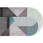 Decorative Multi Color Postmodern Rug Polypropylene Colorblock with Line Art Rug Stain Resistant Machine Wash Anti-Slip Carpet for Room Dark Gray Clearhalo 'Area Rug' 'Rug' 2122039
