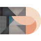 Decorative Multi Color Postmodern Rug Polypropylene Colorblock with Line Art Rug Stain Resistant Machine Wash Anti-Slip Carpet for Room Grey Clearhalo 'Area Rug' 'Rug' 2122041