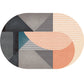 Decorative Multi Color Postmodern Rug Polypropylene Colorblock with Line Art Rug Stain Resistant Machine Wash Anti-Slip Carpet for Room Light Wood Clearhalo 'Area Rug' 'Rug' 2122047
