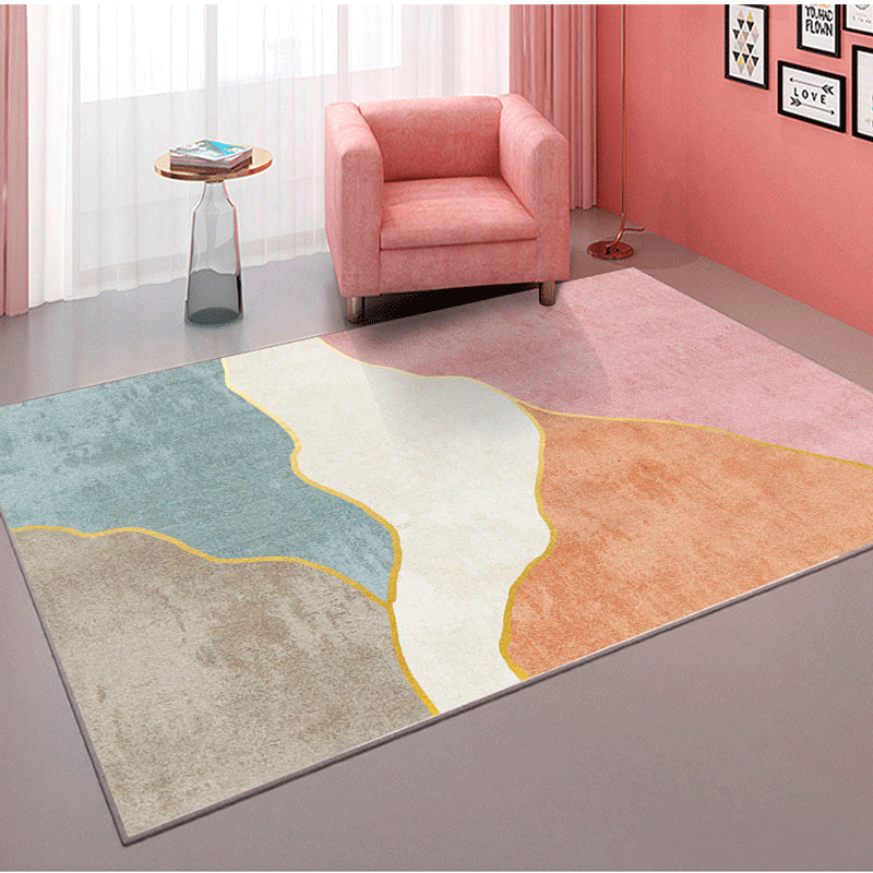 Contemporary Abstract Pattern Rug Multi Color Polypropylene Rug Anti-Slip Pet Friendly Stain Resistant Carpet for Great Room Clearhalo 'Area Rug' 'Rug' 2122934