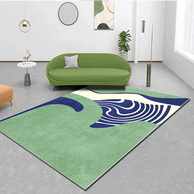 Classic Multicolor Geometric Rug Synthetics Mid-Century Carpet Non-Slip Backing Stain Resistant Machine Wash Rug for Home Decor Clearhalo 'Area Rug' 'Rug' 2122940