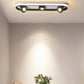 Rectangular Flush Lighting Modern Acrylic 4/6/8 Lights Black Flush Ceiling Lamp in Warm/White Light for Living Room 3 Black Clearhalo 'Ceiling Lights' 'Close To Ceiling Lights' 'Close to ceiling' 'Flush mount' Lighting' 212552