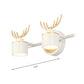 White Cylindrical Vanity Lighting Modern 2/3/4 Lights Acrylic Led Wall Mounted Light Fixture with Antler Design in Natural Light Clearhalo 'Cast Iron' 'Glass' 'Industrial' 'Modern wall lights' 'Modern' 'Tiffany' 'Traditional wall lights' 'Vanity Lights' 'Wall Lights' Lighting' 213161