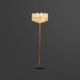 Snowflake K9 Crystal Floor Lamp Contemporary 6 Heads Gold Standing Light for Living Room Clearhalo 'Floor Lamps' 'Lamps' Lighting' 2136133