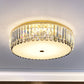 K9 Crystal Round LED Flush Light Artistic Gold Flush Ceiling Light Fixture for Living Room Clearhalo 'Ceiling Lights' 'Close To Ceiling Lights' 'Close to ceiling' 'Flush mount' Lighting' 2136153