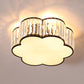 Floral Flush Mount Light Simplicity Clear Crystal Living Room Flush Mount Ceiling Light Clearhalo 'Ceiling Lights' 'Close To Ceiling Lights' 'Close to ceiling' 'Flush mount' Lighting' 2136184