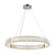 Clear Crystal Circle Chandelier Pendant Light Post-Modern LED Hanging Light for Living Room Silver 1 Tier Clearhalo 'Ceiling Lights' 'Chandeliers' 'Modern Chandeliers' 'Modern' Lighting' 2136373