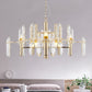Sputnik Suspension Light Artistic Clear K9 Crystal Living Room Chandelier Light in Gold Clearhalo 'Ceiling Lights' 'Chandeliers' 'Modern Chandeliers' 'Modern' Lighting' 2136619