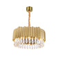 Oval Shaped Living Room Chandelier Light Crystal Drip Simplicity Pendant Light Fixture Gold Medium Round Clearhalo 'Ceiling Lights' 'Chandeliers' 'Modern Chandeliers' 'Modern' Lighting' 2136749