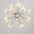 Dandelion Shaped LED Chandelier Lighting Artistic Crystal Flower Living Room Pendant Light 18 Chrome Clearhalo 'Ceiling Lights' 'Chandeliers' 'Modern Chandeliers' 'Modern' Lighting' 2136904