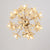 Dandelion Shaped LED Chandelier Lighting Artistic Crystal Flower Living Room Pendant Light 18 Gold Clearhalo 'Ceiling Lights' 'Chandeliers' 'Modern Chandeliers' 'Modern' Lighting' 2136909