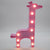 Artistic Cartoon Shaped LED Table Lighting Plastic Bedroom Battery Nightstand Lamp Pink Battery Clearhalo 'Night Lights' 'Wall Lights' Lighting' 2137360