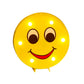 Yellow Emoji Shaped Battery Table Lighting Art Decor Plastic LED Nightstand Lamp for Bedroom Clearhalo 'Night Lights' 'Wall Lights' Lighting' 2137420