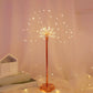 Rose Gold Firework Battery Table Lamp Modern Metallic LED Nightstand Lighting for Girls Bedroom Rose Gold Battery Warm Clearhalo 'Night Lights' 'Wall Lights' Lighting' 2137632