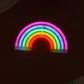 White Rainbow Shaped LED Table Light Minimalism Rubber Neon Wall Lighting with USB Charging Port Clearhalo 'Night Lights' 'Wall Lights' Lighting' 2137712