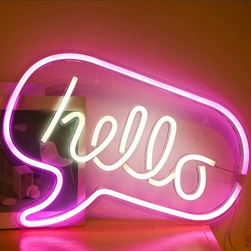 Plastic Cartoon Shaped USB Wall Lighting Artistic LED Neon Night Light for Living Room White USB E Clearhalo 'Night Lights' 'Wall Lights' Lighting' 2137755