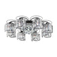 Flower Bedroom Flush Ceiling Light Crystal Contemporary Flush Light Fixture in Black Clearhalo 'Ceiling Lights' 'Close To Ceiling Lights' 'Close to ceiling' 'Flush mount' Lighting' 2137891