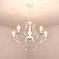 Traditional Candelabra Chandelier Metallic Hanging Pendant Light with Crystal Decoration Clearhalo 'Ceiling Lights' 'Chandeliers' Lighting' options 2137986