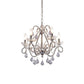 Candle Bedroom Ceiling Pendant French Country Crystal 5 Heads Hanging Chandelier Light Clearhalo 'Ceiling Lights' 'Chandeliers' Lighting' options 2138000