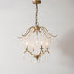 Candle Chandelier Light Fixture Traditional Gold Clear Crystal Tassel Hanging Light Fixture Clearhalo 'Ceiling Lights' 'Chandeliers' Lighting' options 2138042