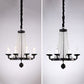 Metal Chandelier Candelabra Retro Ceiling Pendant Light with Flared Crystal Strand Clearhalo 'Ceiling Lights' 'Chandeliers' Lighting' options 2138053