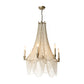 Candle Metal Chandelier Lighting Rural Kitchen Hanging Lamp with Crystal Draping Gold Medium A Clearhalo 'Ceiling Lights' 'Chandeliers' Lighting' options 2138063_880d8fe8-47fd-4d66-8641-137acaf8fce6