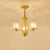 Crystal Prism Hanging Chandelier Conical Traditional Style Pendant Lighting Fixture 3 Gold Clearhalo 'Ceiling Lights' 'Chandeliers' Lighting' options 2138245_c1d6e444-2f15-4cce-adab-6749368251cd