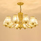 Crystal Prism Hanging Chandelier Conical Traditional Style Pendant Lighting Fixture Clearhalo 'Ceiling Lights' 'Chandeliers' Lighting' options 2138251