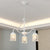 Crystal Tassel LED Chandelier Lamp Country Style Living Room Hanging Light Fixture 3 White Clearhalo 'Ceiling Lights' 'Chandeliers' Lighting' options 2138271_db07f5ea-a4c4-42e7-ade1-c9d3e5e17a78