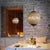French Country Globe Pendant Chandelier Crystal-Encrusted Suspension Lamp in Brass Brass Clearhalo 'Ceiling Lights' 'Chandeliers' Lighting' options 2138285_a80b61eb-bb17-4b37-8cec-eac55e561529