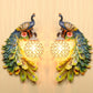 Peacock Wall Mounted Lamp Farm Style Resin Sconce Lighting with Dome Crystal Shade Multi-Color Clearhalo 'Wall Lamps & Sconces' 'Wall Lights' Lighting' 2138411
