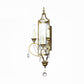 French Country Candle Sconce Lamp 3-Light Metallic Wall Lamp in Gold with Crystal Deco Clearhalo 'Wall Lamps & Sconces' 'Wall Lights' Lighting' 2138441