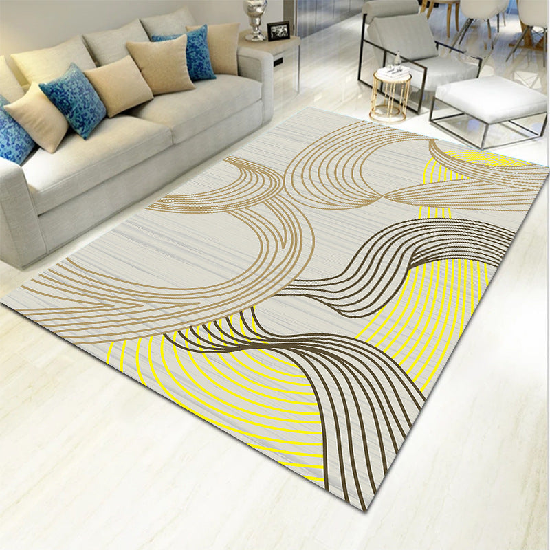 Bold Multicolor Modern Rug Synthetics Geometric Pattern Rug Machine Washable Non-Slip Stain Resistant Rug for Living Room Clearhalo 'Area Rug' 'Rug' 2140437