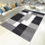 Bold Multicolor Modern Rug Synthetics Geometric Pattern Rug Machine Washable Non-Slip Stain Resistant Rug for Living Room Black-White Clearhalo 'Area Rug' 'Rug' 2140438