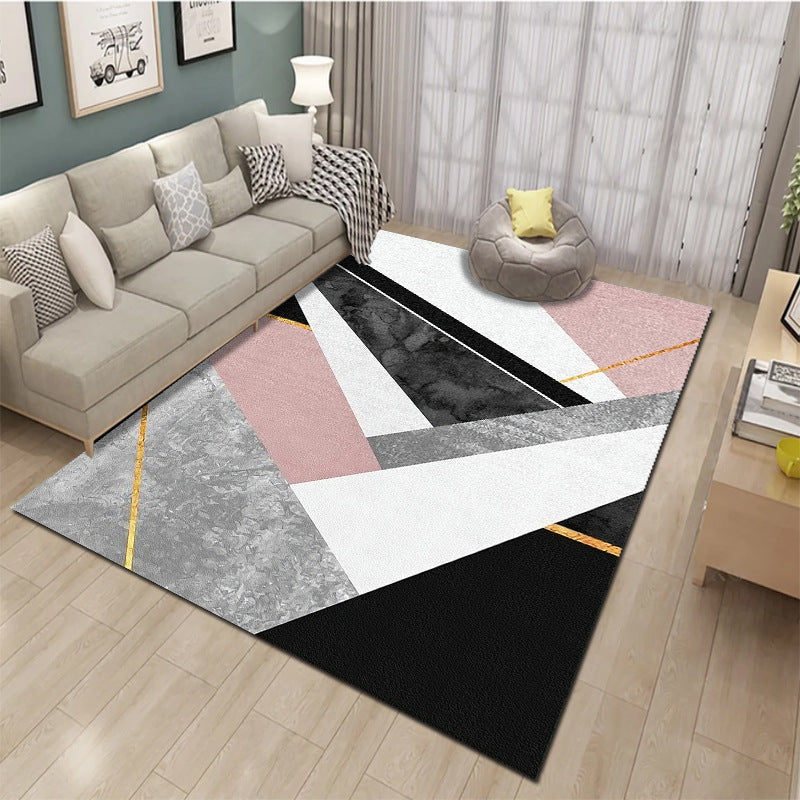 Bold Multicolor Modern Rug Synthetics Geometric Pattern Rug Machine Washable Non-Slip Stain Resistant Rug for Living Room Clearhalo 'Area Rug' 'Rug' 2140474