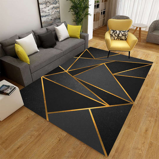 Minimalist 3D Geometric Rug Multi-Color Polypropylene Area Carpet Pet Friendly Anti-Slip Machine Washable Rug for Great Room Clearhalo 'Area Rug' 'Rug' 2140476