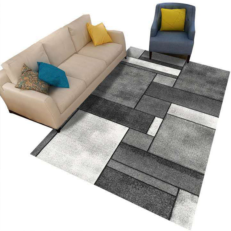 Minimalist 3D Geometric Rug Multi-Color Polypropylene Area Carpet Pet Friendly Anti-Slip Machine Washable Rug for Great Room Clearhalo 'Area Rug' 'Rug' 2140480