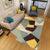 Minimalist 3D Geometric Rug Multi-Color Polypropylene Area Carpet Pet Friendly Anti-Slip Machine Washable Rug for Great Room Green-Yellow Clearhalo 'Area Rug' 'Rug' 2140499