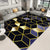 Glam 3D Print Geometric Rug Multicolor Modern Rug Polyester Pet Friendly Stain Resistant Non-Slip Carpet for Home Black-Gold Clearhalo 'Area Rug' 'Rug' 2140502
