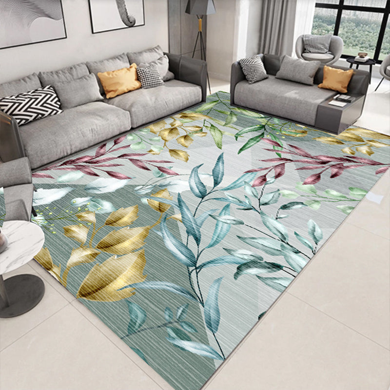 Glam 3D Print Geometric Rug Multicolor Modern Rug Polyester Pet Friendly Stain Resistant Non-Slip Carpet for Home Light Green Clearhalo 'Area Rug' 'Rug' 2140517