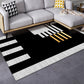 Luxe Mid-Century Rug Multi Colored Abstract Pattern Carpet Machine Washable Non-Slip Backing Stain Resistant Rug for Home Decor Black-Gray Clearhalo 'Area Rug' 'Rug' 2140549