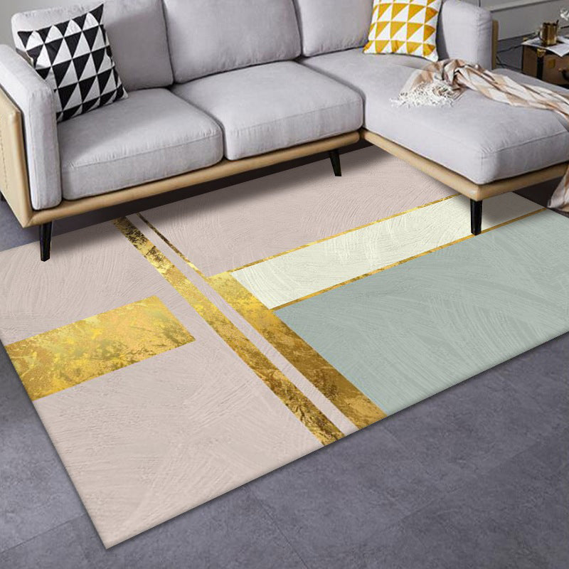 Luxe Mid-Century Rug Multi Colored Abstract Pattern Carpet Machine Washable Non-Slip Backing Stain Resistant Rug for Home Decor Nude Pink Clearhalo 'Area Rug' 'Rug' 2140551