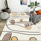 Luxe Mid-Century Rug Multi Colored Abstract Pattern Carpet Machine Washable Non-Slip Backing Stain Resistant Rug for Home Decor Light Apricot Clearhalo 'Area Rug' 'Rug' 2140558