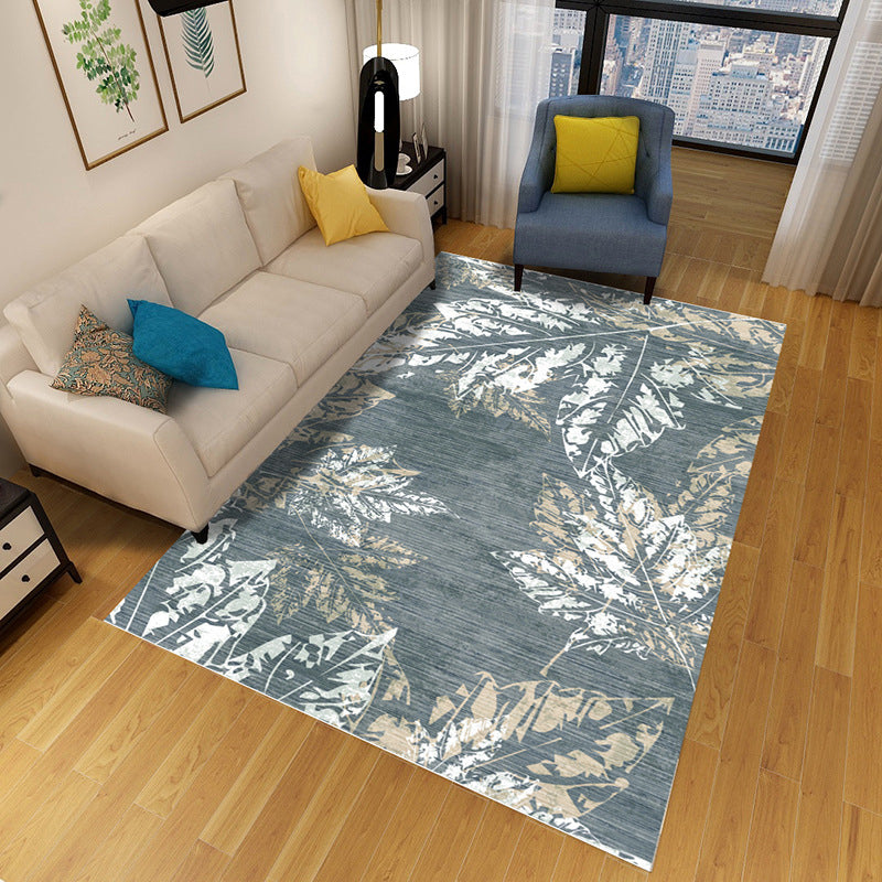Multi-Colored Geometric Rug Polypropylene Nordic Carpet Machine Washable Stain Resistant Anti-Slip Rug for Home Decoration Grey Clearhalo 'Area Rug' 'Rug' 2140601