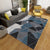 Multi-Colored Geometric Rug Polypropylene Nordic Carpet Machine Washable Stain Resistant Anti-Slip Rug for Home Decoration Black-Blue Clearhalo 'Area Rug' 'Rug' 2140612