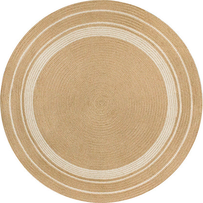 Environmental Plain Rug Multi Colored Lodge Carpet Jute Animal-Friendly Woven Rug for Room Khaki Clearhalo 'Area Rug' 'Rug' 2140714